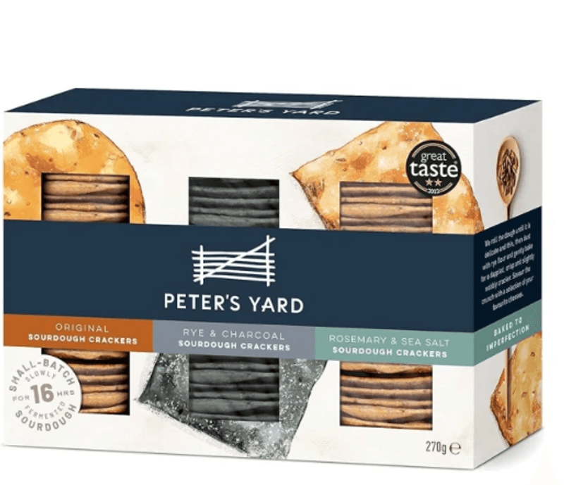 Sourdough Cracker Selection 270g, Peters Yard
